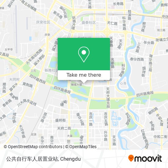 公共自行车人居置业站 map