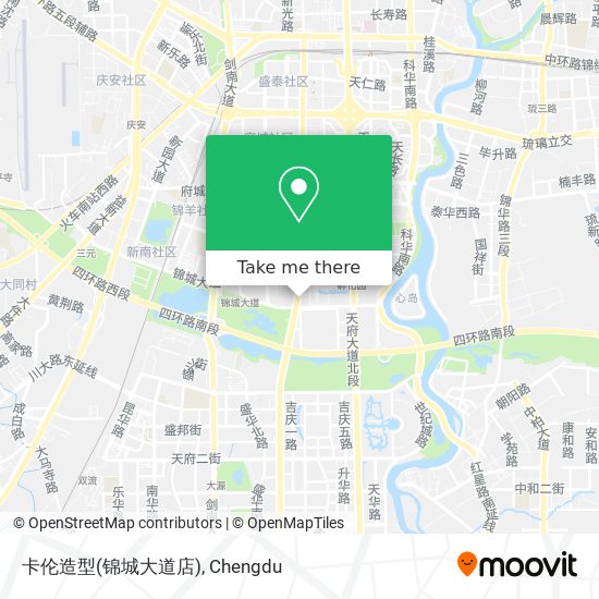 卡伦造型(锦城大道店) map