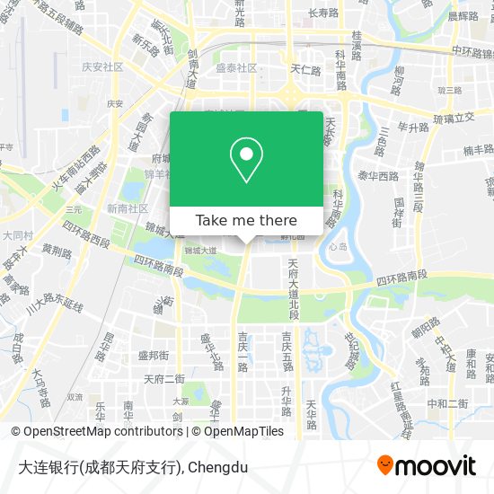 大连银行(成都天府支行) map