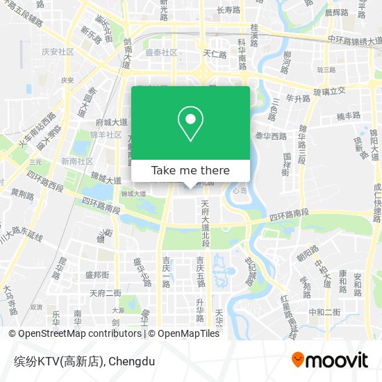 缤纷KTV(高新店) map