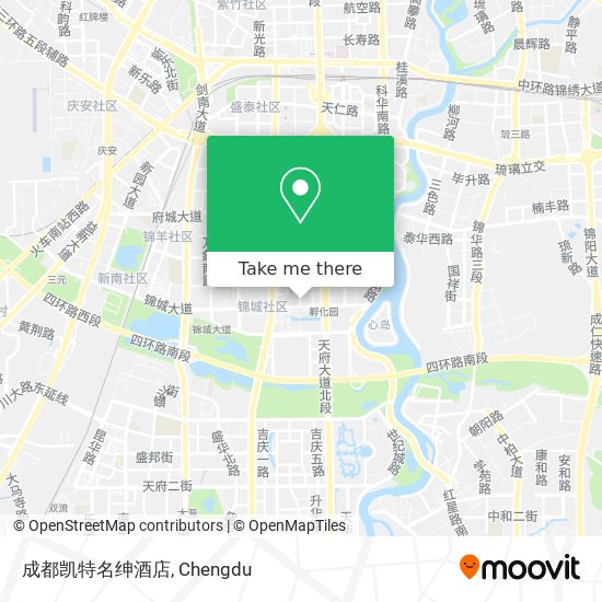 成都凯特名绅酒店 map