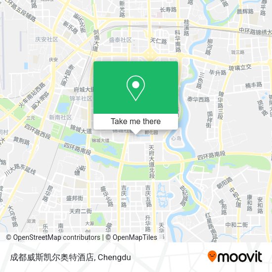 成都威斯凯尔奥特酒店 map