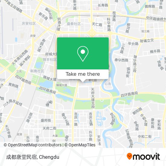 成都唐堂民宿 map