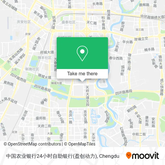 中国农业银行24小时自助银行(盈创动力) map