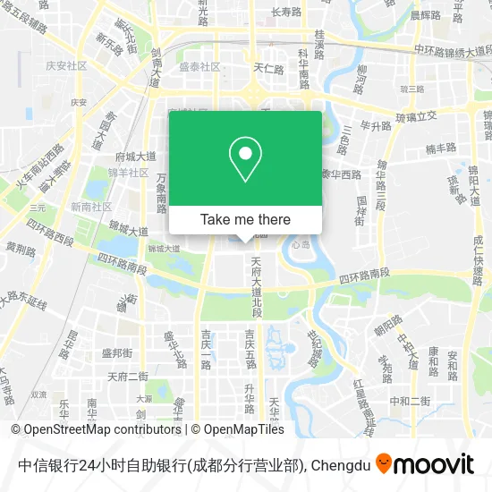 中信银行24小时自助银行(成都分行营业部) map