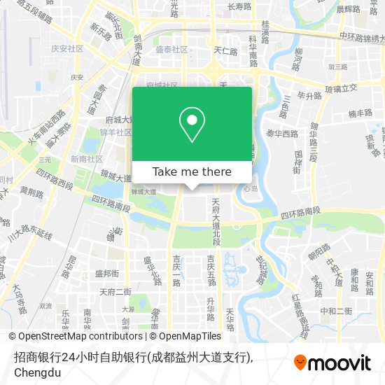 招商银行24小时自助银行(成都益州大道支行) map