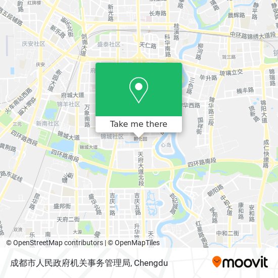 成都市人民政府机关事务管理局 map