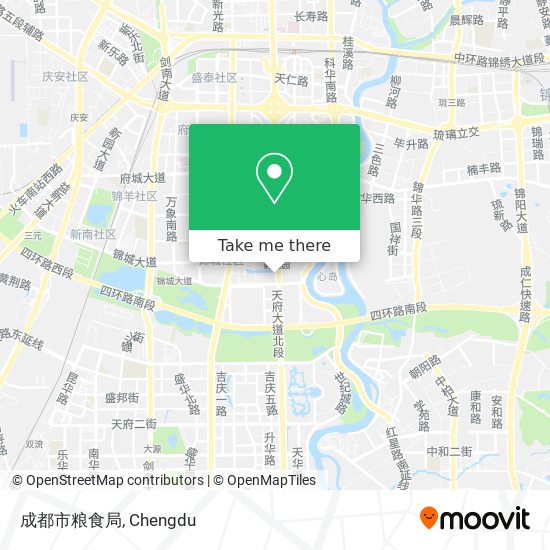 成都市粮食局 map