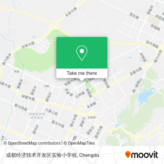 成都经济技术开发区实验小学校 map