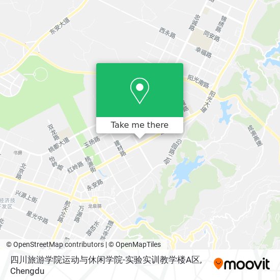 四川旅游学院运动与休闲学院-实验实训教学楼A区 map