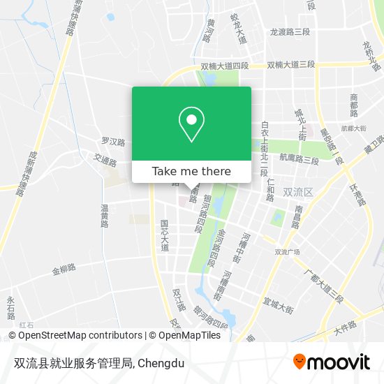 双流县就业服务管理局 map