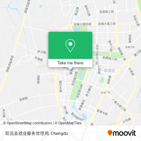 双流县就业服务管理局 map