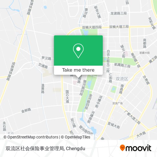 双流区社会保险事业管理局 map