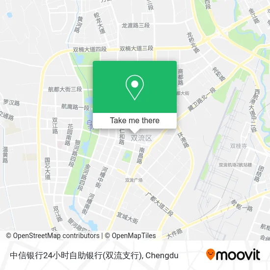 中信银行24小时自助银行(双流支行) map