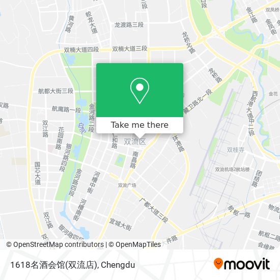 1618名酒会馆(双流店) map