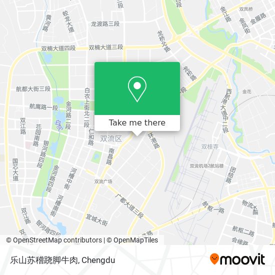 乐山苏稽跷脚牛肉 map