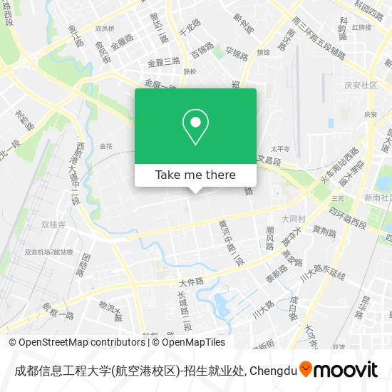 成都信息工程大学(航空港校区)-招生就业处 map