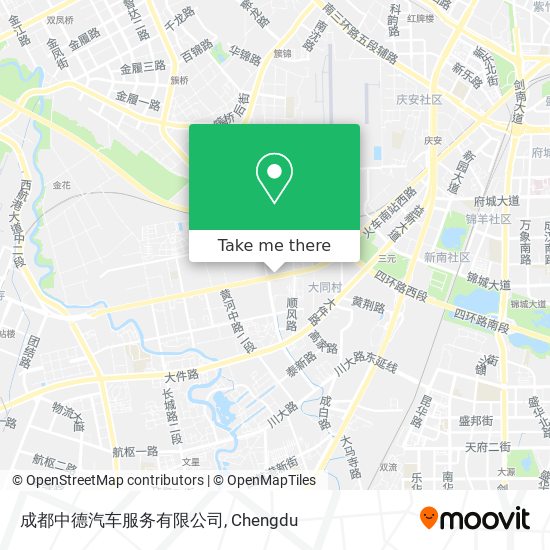 成都中德汽车服务有限公司 map