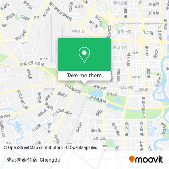 成都向姐住宿 map