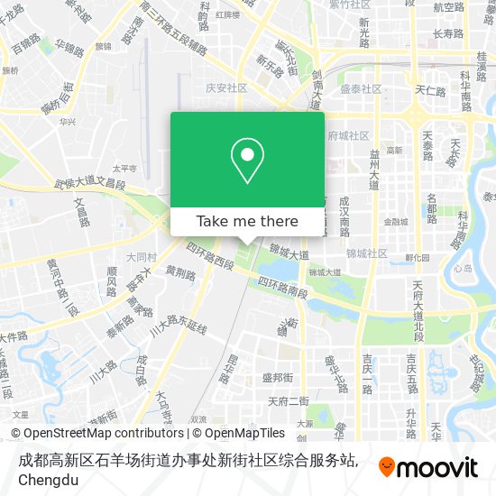 成都高新区石羊场街道办事处新街社区综合服务站 map