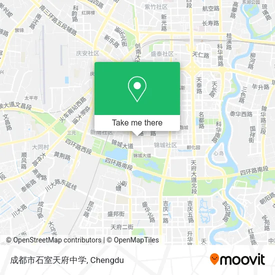 成都市石室天府中学 map