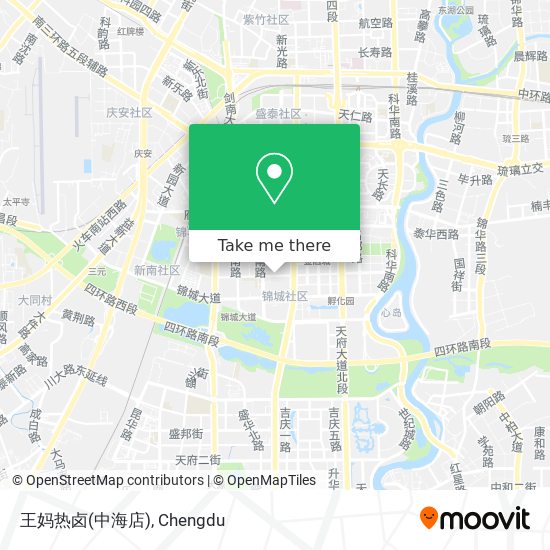 王妈热卤(中海店) map