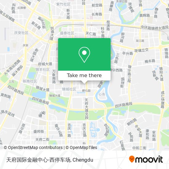 天府国际金融中心-西停车场 map