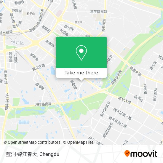 蓝润·锦江春天 map