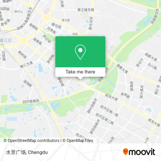 水景广场 map