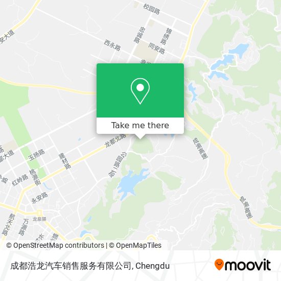 成都浩龙汽车销售服务有限公司 map