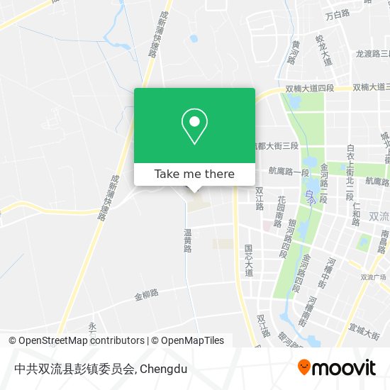 中共双流县彭镇委员会 map