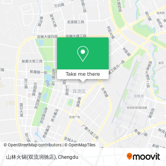 山林火锅(双流润驰店) map