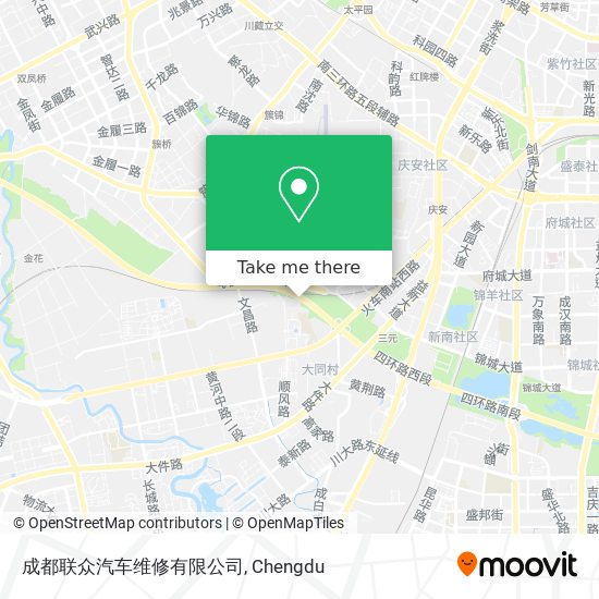 成都联众汽车维修有限公司 map