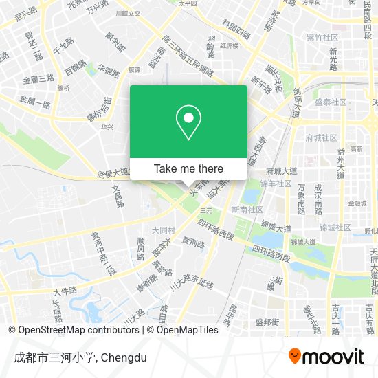 成都市三河小学 map