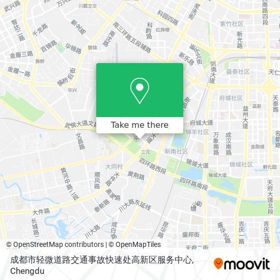成都市轻微道路交通事故快速处高新区服务中心 map