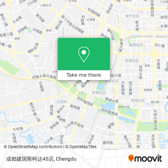 成都建国斯柯达4S店 map