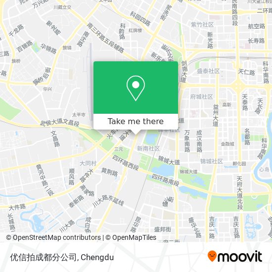 优信拍成都分公司 map