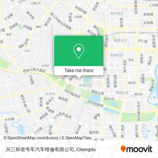兴三和老爷车汽车维修有限公司 map