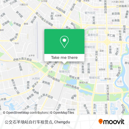 公交石羊场站自行车租赁点 map