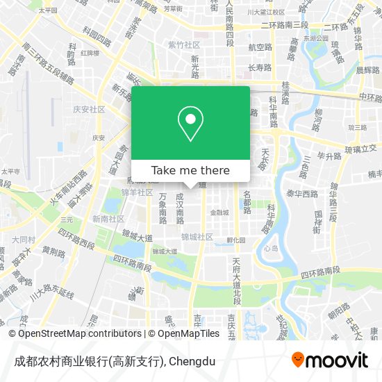 成都农村商业银行(高新支行) map