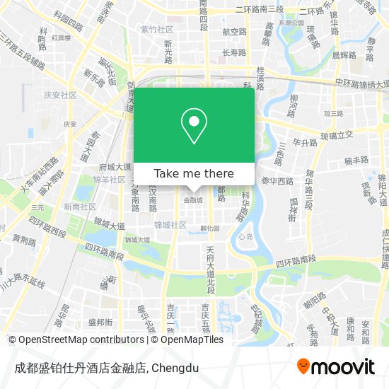 成都盛铂仕丹酒店金融店 map