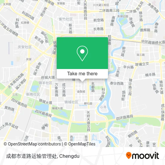 成都市道路运输管理处 map