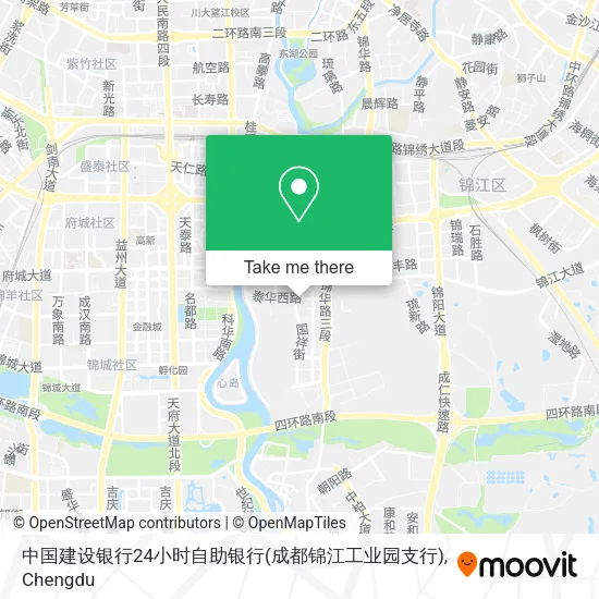 中国建设银行24小时自助银行(成都锦江工业园支行) map