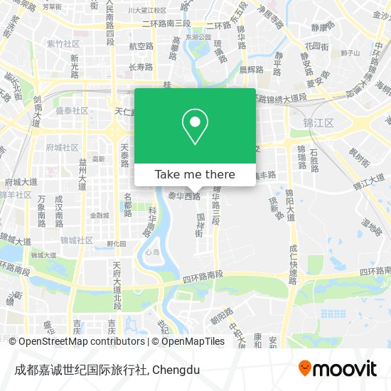 成都嘉诚世纪国际旅行社 map
