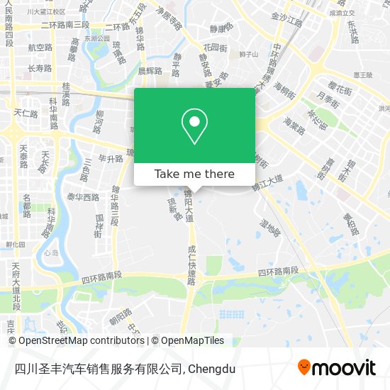 四川圣丰汽车销售服务有限公司 map