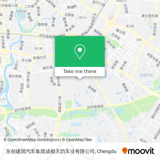 东创建国汽车集团成都天韵车业有限公司 map