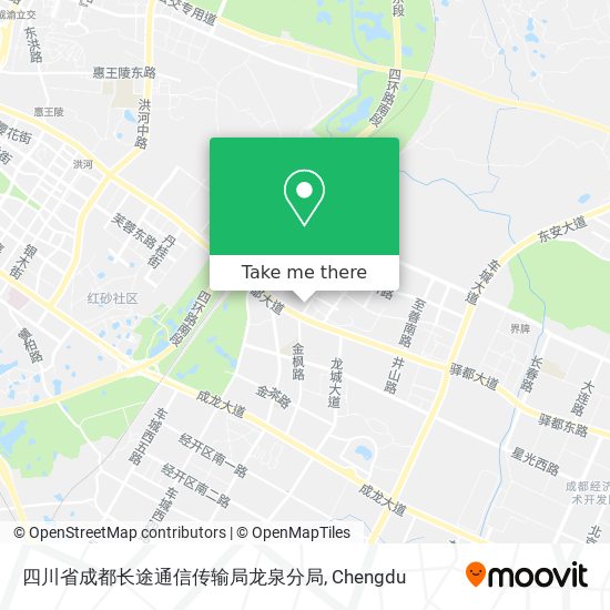四川省成都长途通信传输局龙泉分局 map