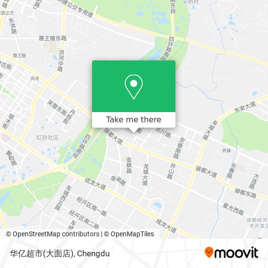 华亿超市(大面店) map