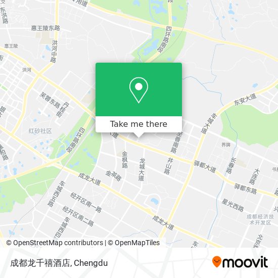 成都龙千禧酒店 map