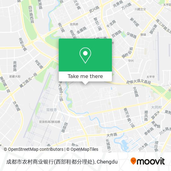 成都市农村商业银行(西部鞋都分理处) map